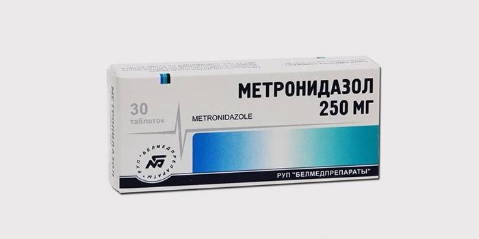 Antibiotikas metronidazolas skirtas veido demodekozei gydyti