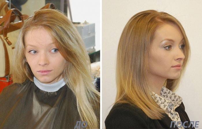 Foto prima e dopo il taglio termico