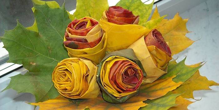 Thủ công đẹp từ lá phong