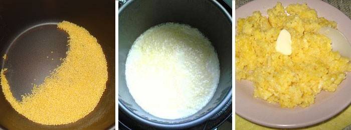 Porridge de cuina en un multicooker