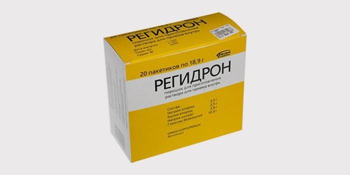 Rehydron per il trattamento della diarrea con sangue
