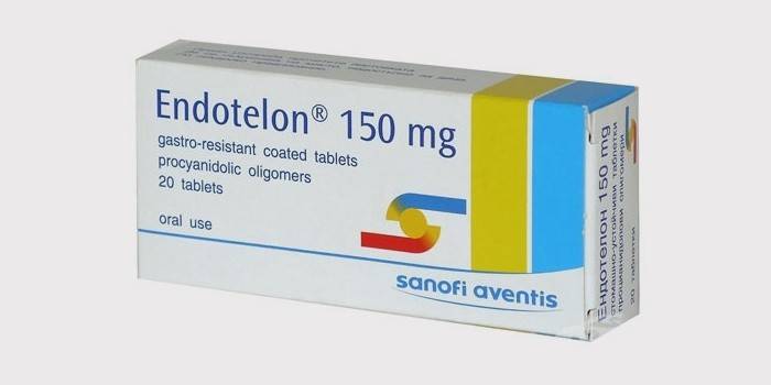 Endotelon tabletės, skirtos dubens varikozei gydyti
