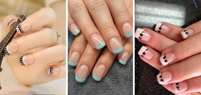 Manicura francesa a la moda 2016