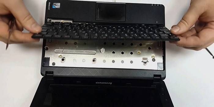 Billentyűzet elemzése laptopon