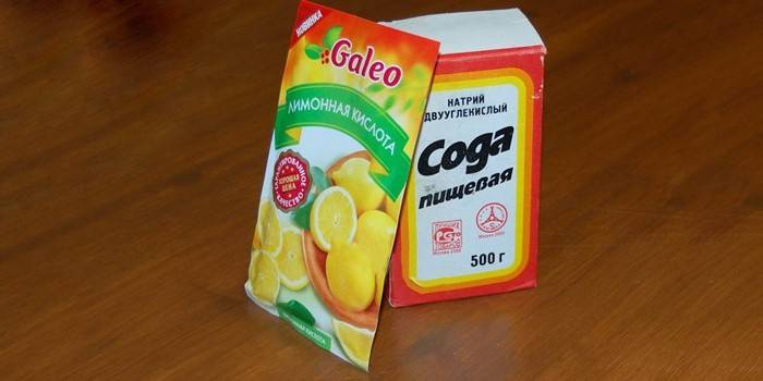 Soda și acidul citric