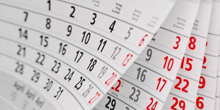 Calendrier de bureau