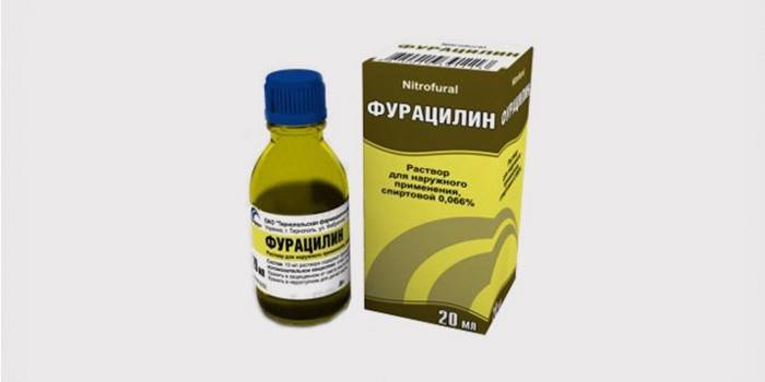 Furacilin oldat a torok gennyéből