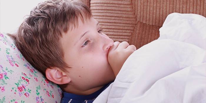 Bambino con segni di laringite