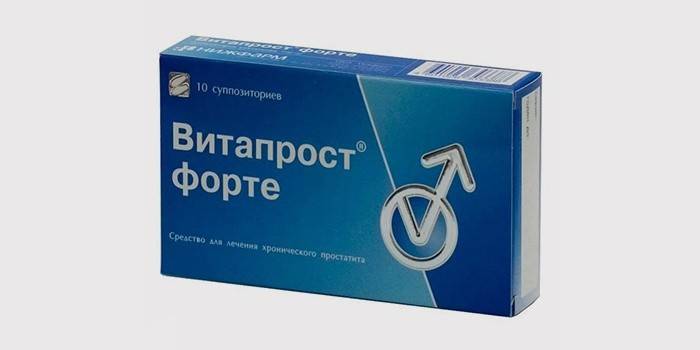 Vitaprost - prostatit tedavisi için antibiyotikli mumlar