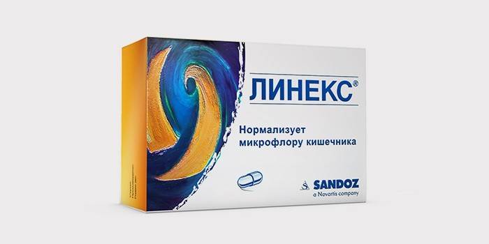 „Linex“ žarnyno mikroflorai atkurti