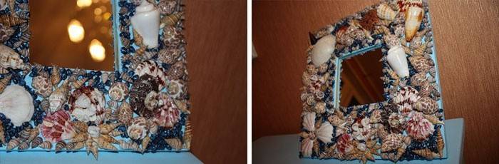 Cadre photo coquillage