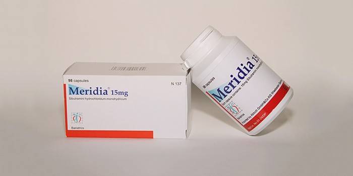 Meridia - Sibutramiinin ruokavaliopillerit