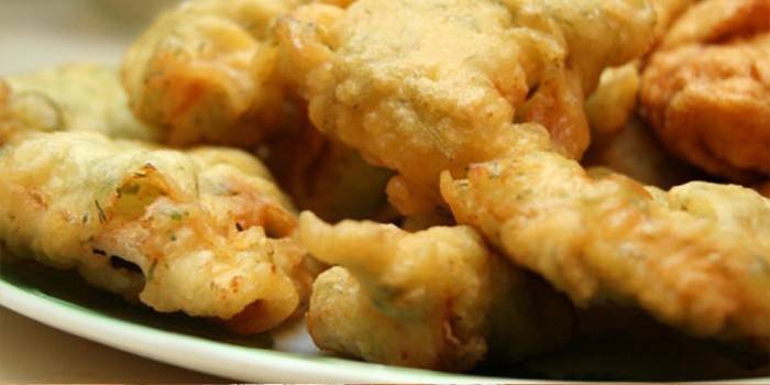 Masă gata pregătită în tempura