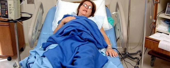Nach der Hysteroskopie erholt sich der Patient schnell