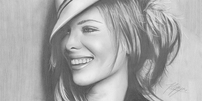 Portrait au crayon
