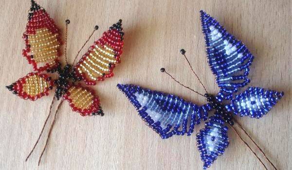 Mariposas con cuentas