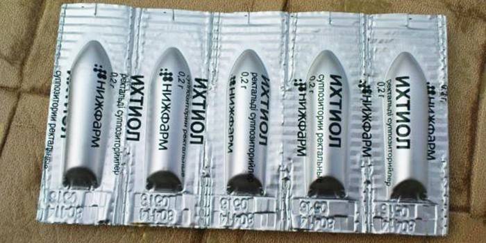 Supositórios com ictiol para o tratamento da prostatite