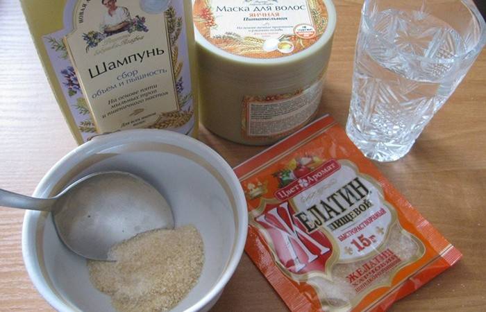 Ainesosat gelatiinimaskille