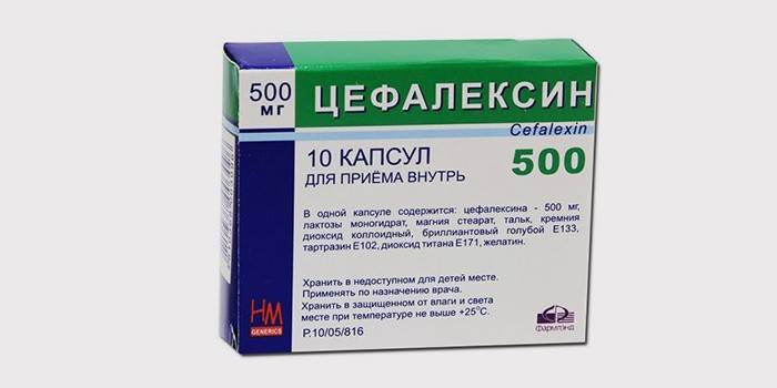 Akut piyelonefrit tedavisi için sefaleksin antibiyotik