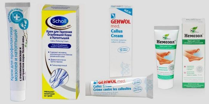 Crème contre les cors et les cors
