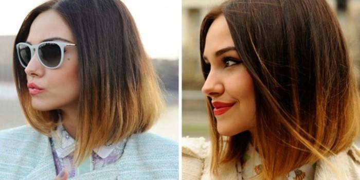 Ombre para cabello medio