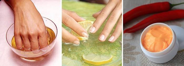 Máscaras estimulando o crescimento das unhas