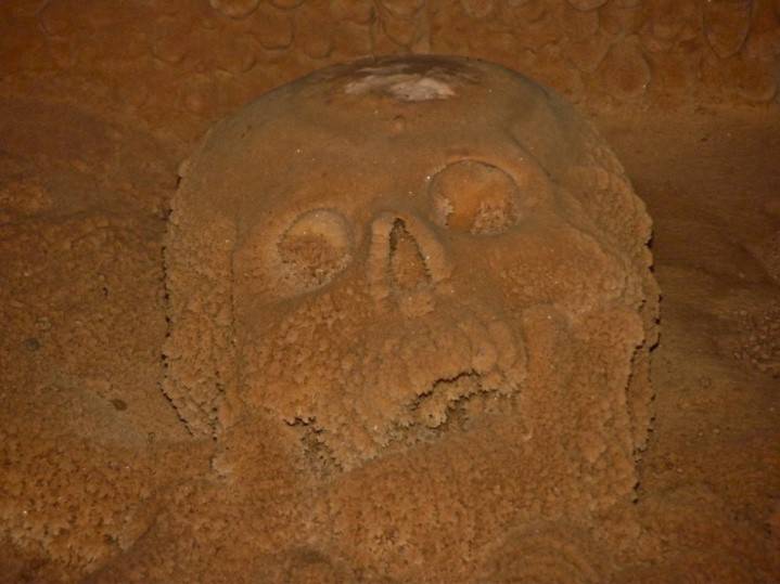 Skull in the cave