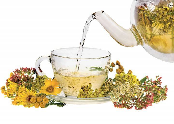 Tee kamomilla ja hypericum