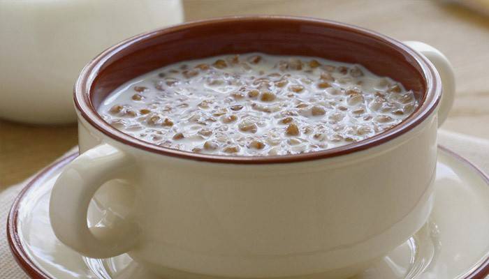 Bokhvete-kefir-grøt