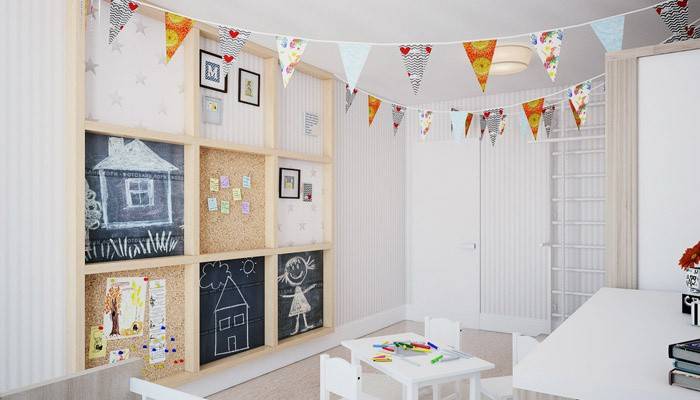 Informationsstand im Kinderzimmer