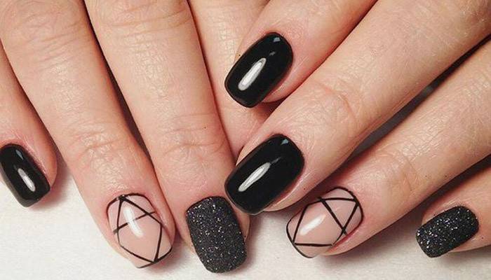 Design simplu și frumos al unghiilor
