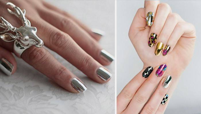 ตัวเลือกสำหรับ Mirror Nail Art