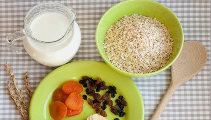 Yulaf ezmesi ve kefir