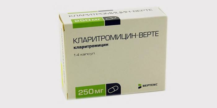 Clarithromycin per gastrite batterica