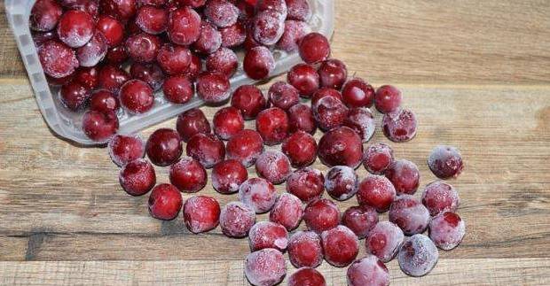 Frutas congeladas en su jugo.
