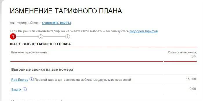 Zmena tarifného plánu prostredníctvom môjho účtu