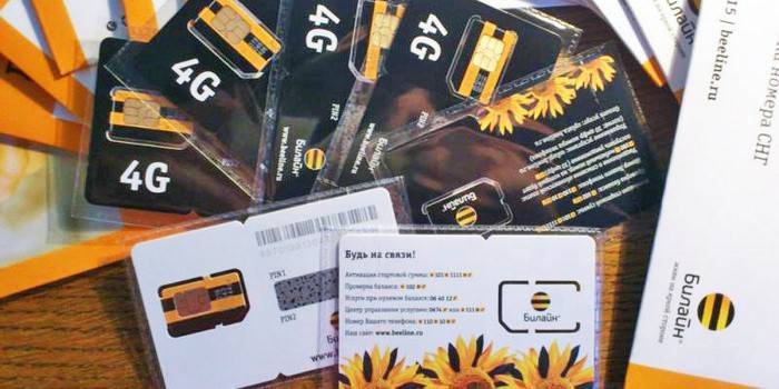 A Beeline SIM-kártya feloldása az interneten keresztül