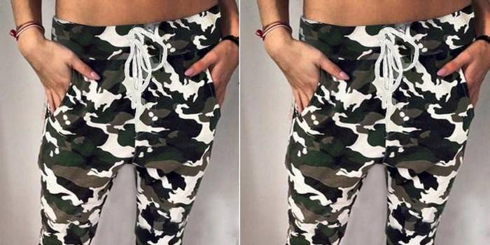 Moteriškos Camo kelnės