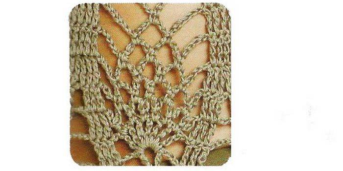 Motif d'ananas au crochet