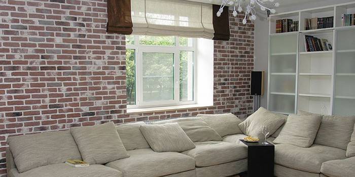 Dekorative Wanddekoration im Wohnzimmer