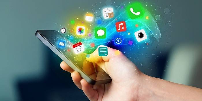 Internet em um smartphone da Tele2