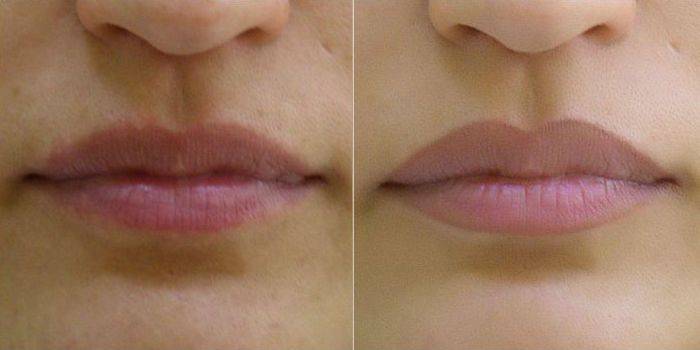 Hình dạng môi và chỉnh âm lượng với hình xăm
