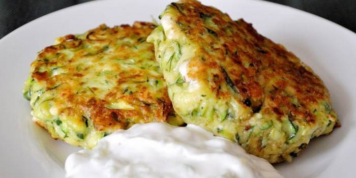 Zucchinistückchen
