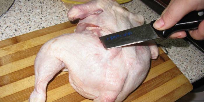 How to properly chop chicken