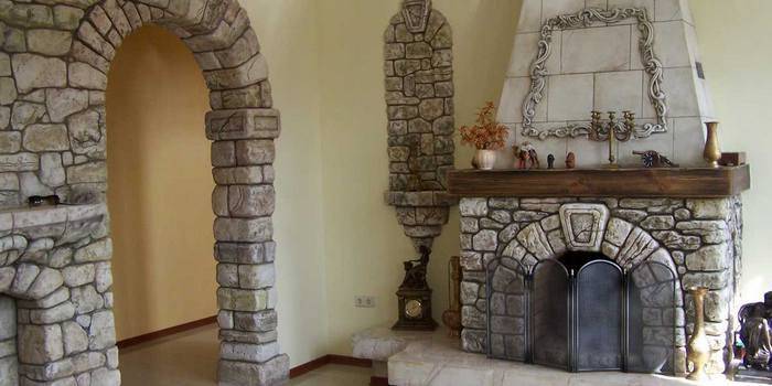 Künstlicher Backstein Innenraum