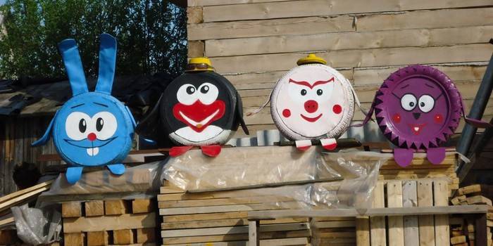 Rankdarbiai iš padangų vaikams