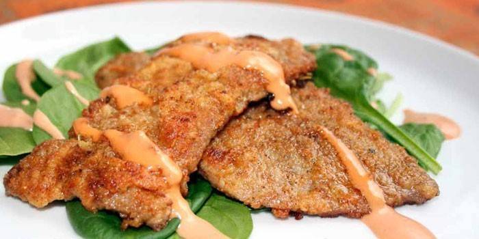 Scaloppina di maiale impanata