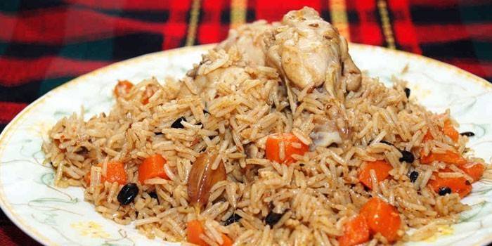 Pilaf com Frango e Bérberis