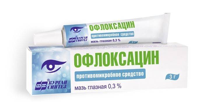 Ofloksacīna pretmikrobu līdzeklis