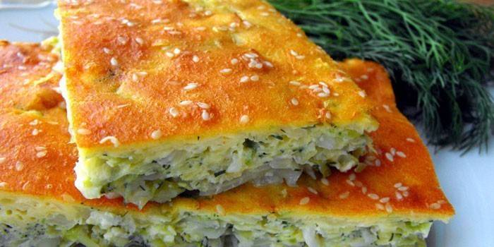 Schnelle Kohlpastete